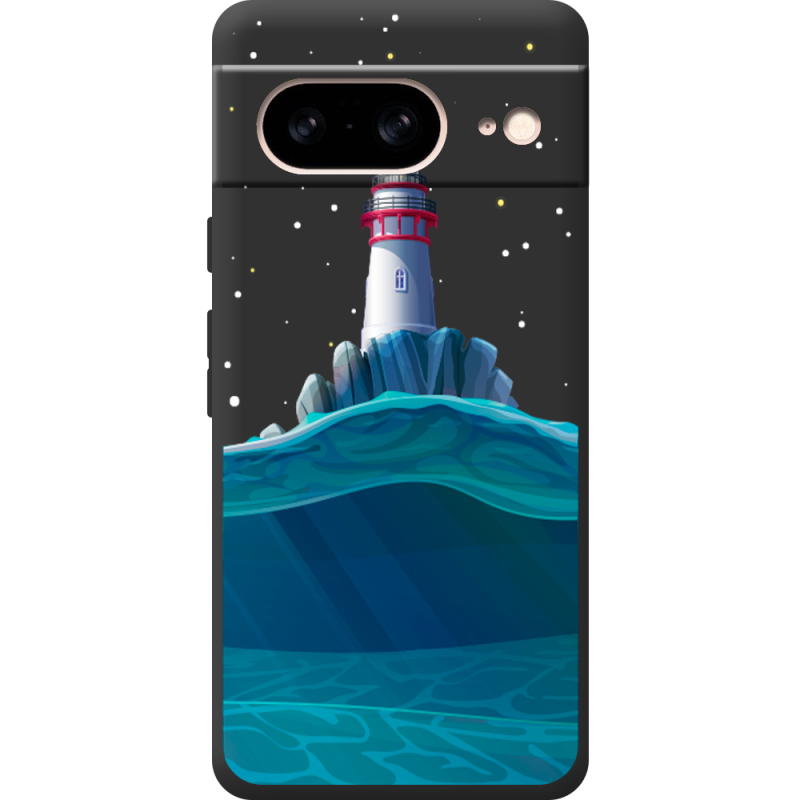 Черный чехол BoxFace Google Pixel 7 Lighthouse