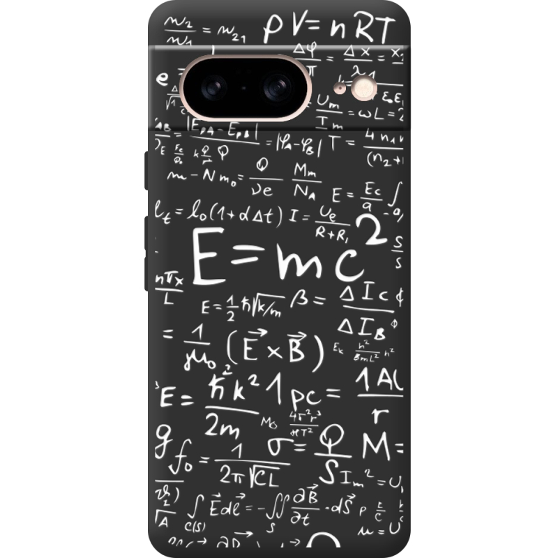 Черный чехол BoxFace Google Pixel 7 E=mc2