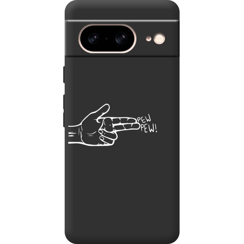 Черный чехол BoxFace Google Pixel 7 Pew Pew