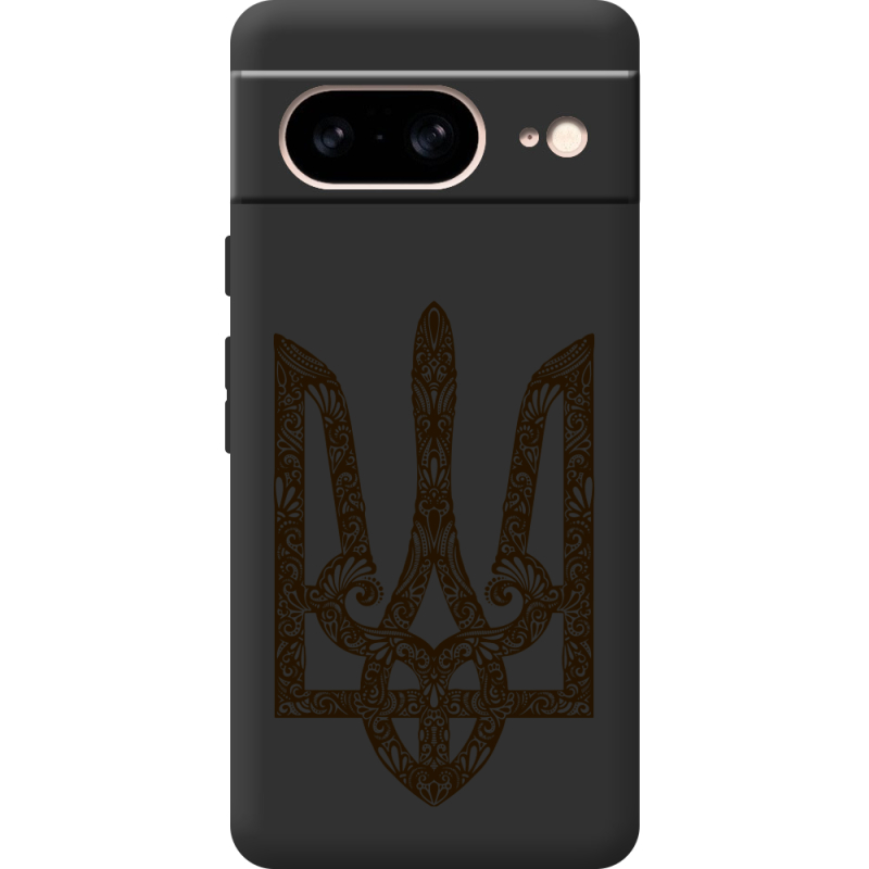 Черный чехол BoxFace Google Pixel 7 Ukrainian Trident