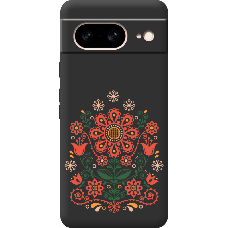 Черный чехол BoxFace Google Pixel 7 Ukrainian Ornament