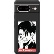Черный чехол BoxFace Google Pixel 7 Attack On Titan - Ackerman
