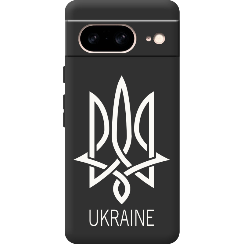 Черный чехол BoxFace Google Pixel 7 Тризуб монограмма ukraine