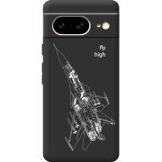 Черный чехол BoxFace Google Pixel 7 Військовий літак