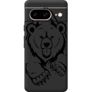 Черный чехол BoxFace Google Pixel 7 Grizzly Bear