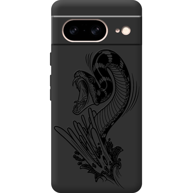Черный чехол BoxFace Google Pixel 7 Snake