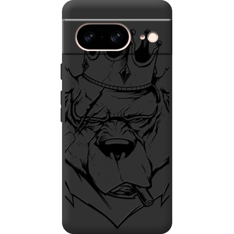 Черный чехол BoxFace Google Pixel 7 Bear King