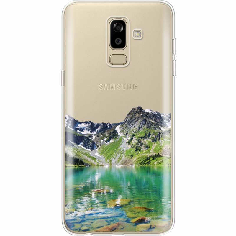 Прозрачный чехол Uprint Samsung J810 Galaxy J8 2018 Green Mountain