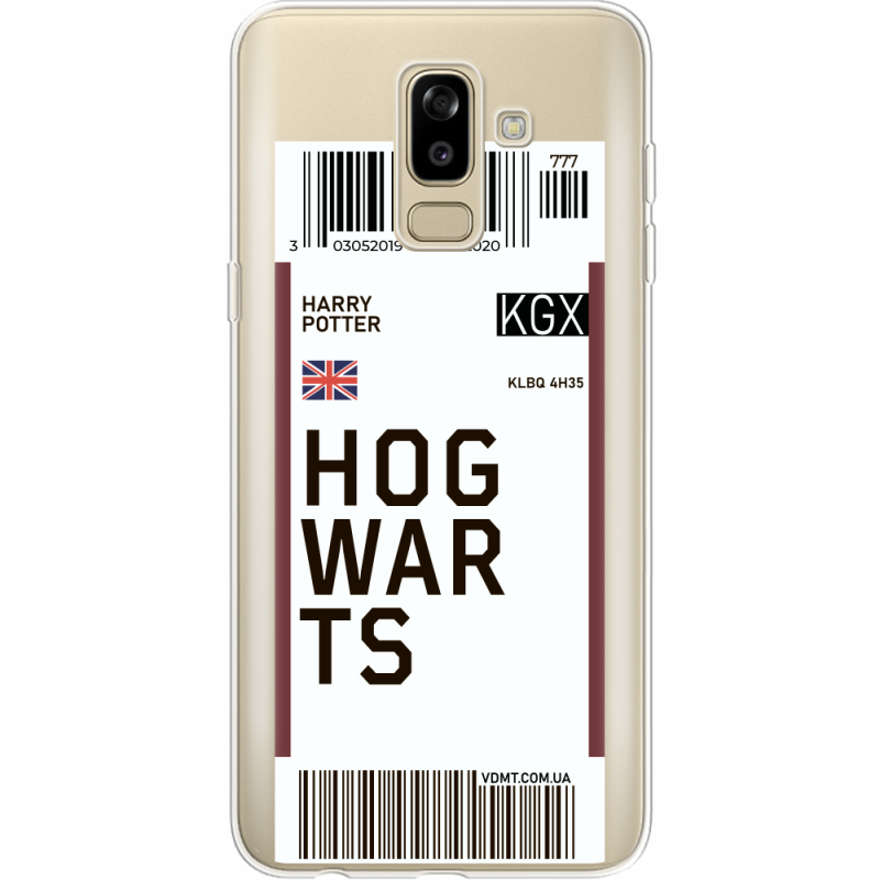 Прозрачный чехол Uprint Samsung J810 Galaxy J8 2018 Ticket Hogwarts