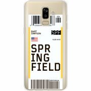 Прозрачный чехол Uprint Samsung J810 Galaxy J8 2018 Ticket Springfield