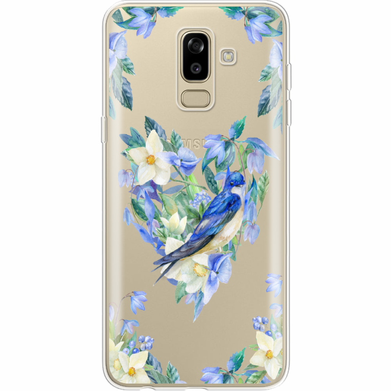 Прозрачный чехол Uprint Samsung J810 Galaxy J8 2018 Spring Bird