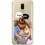 Прозрачный чехол Uprint Samsung J810 Galaxy J8 2018 Super Mama