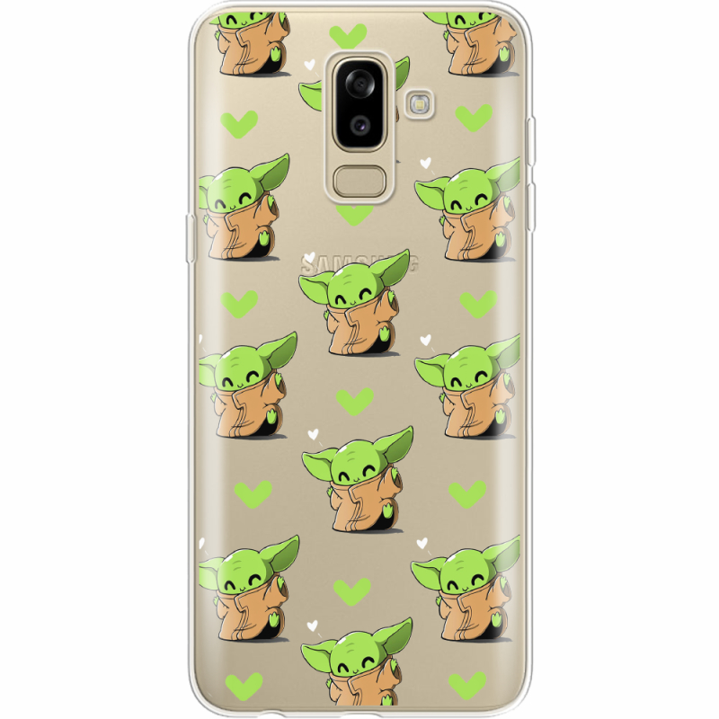 Прозрачный чехол Uprint Samsung J810 Galaxy J8 2018 Pattern Baby Yoda