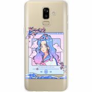 Прозрачный чехол Uprint Samsung J810 Galaxy J8 2018 The Sakuras Will Cry For You