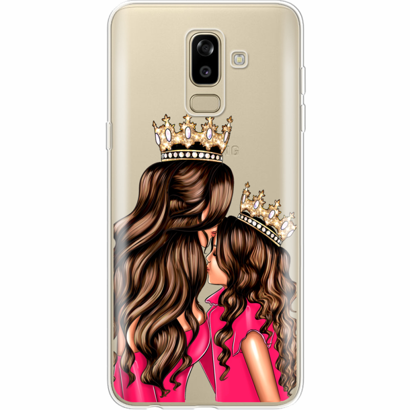 Прозрачный чехол Uprint Samsung J810 Galaxy J8 2018 Queen and Princess