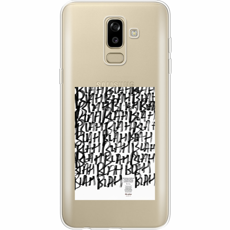 Прозрачный чехол Uprint Samsung J810 Galaxy J8 2018 Blah Blah