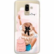 Прозрачный чехол Uprint Samsung J810 Galaxy J8 2018 Travel Girl