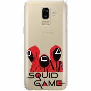 Прозрачный чехол Uprint Samsung J810 Galaxy J8 2018 siquid game люди в красном
