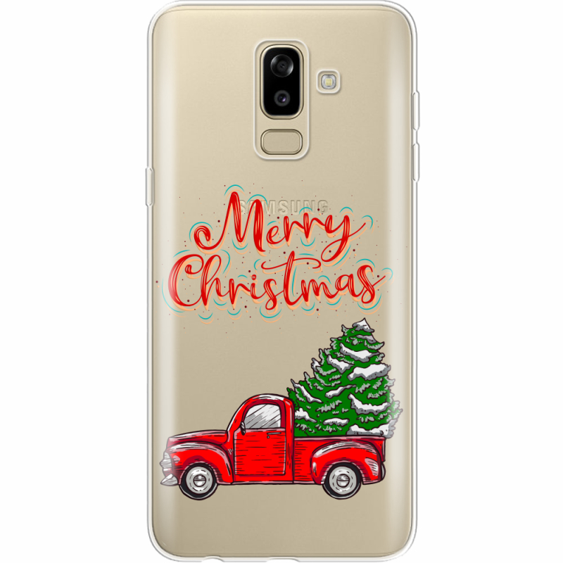Прозрачный чехол Uprint Samsung J810 Galaxy J8 2018 Holiday Car