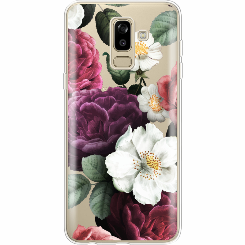 Прозрачный чехол Uprint Samsung J810 Galaxy J8 2018 Floral Dark Dreams