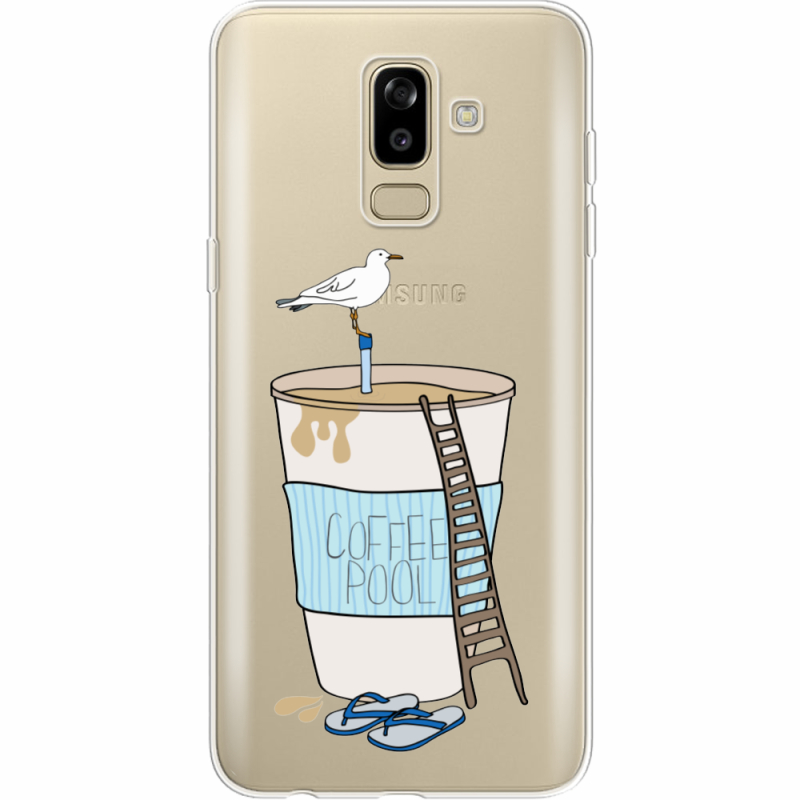 Прозрачный чехол Uprint Samsung J810 Galaxy J8 2018 Segull in Cofee Pool