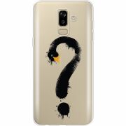 Прозрачный чехол Uprint Samsung J810 Galaxy J8 2018 Swan question