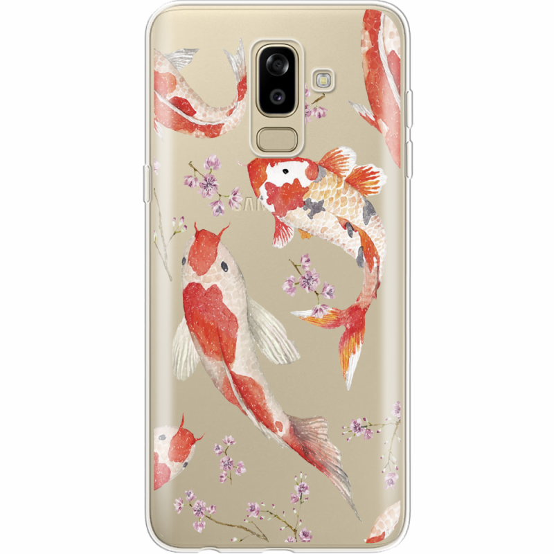 Прозрачный чехол Uprint Samsung J810 Galaxy J8 2018 Japanese Koi Fish