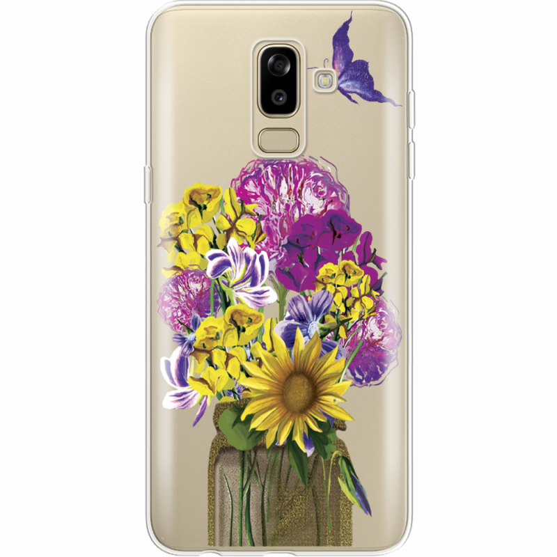 Прозрачный чехол Uprint Samsung J810 Galaxy J8 2018 My Bouquet