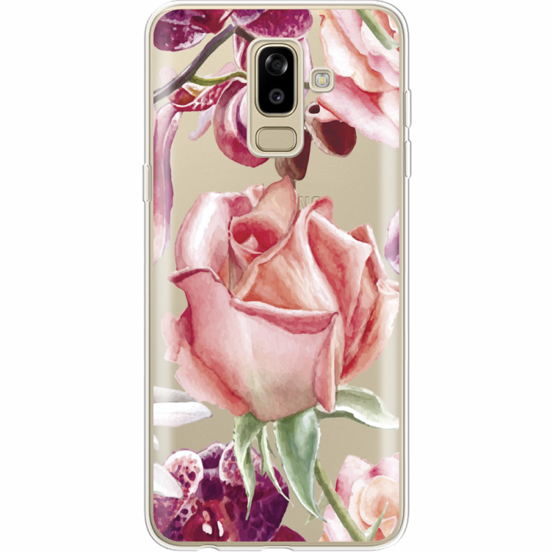 Прозрачный чехол Uprint Samsung J810 Galaxy J8 2018 Rose