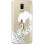 Прозрачный чехол Uprint Samsung J810 Galaxy J8 2018 Swan