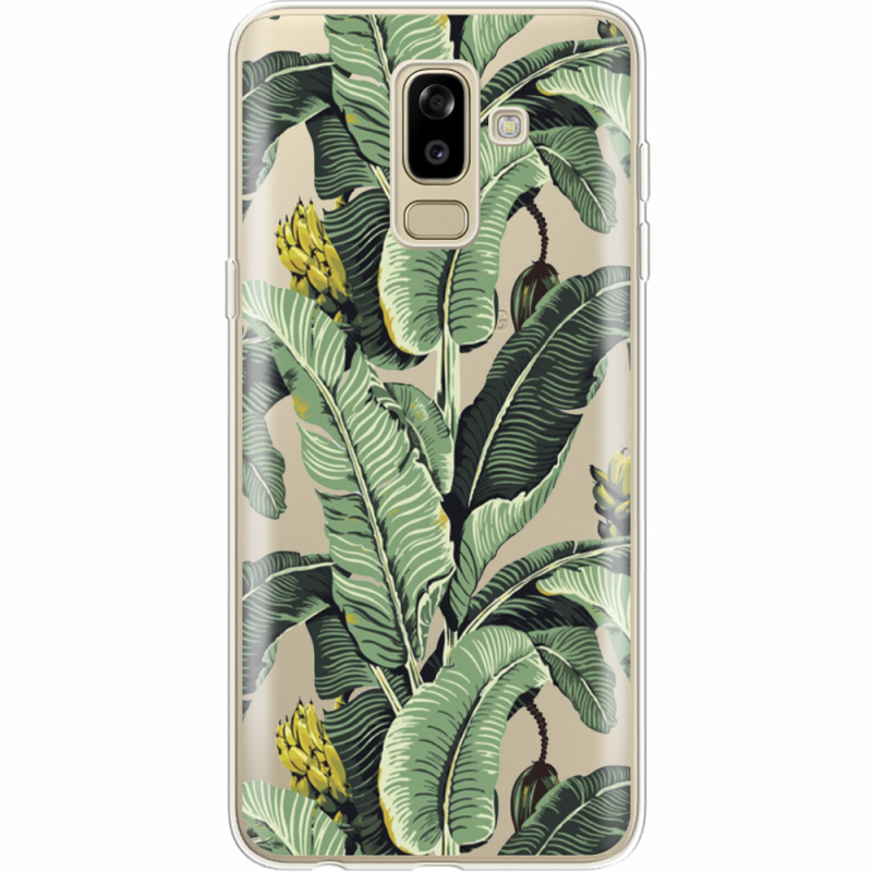 Прозрачный чехол Uprint Samsung J810 Galaxy J8 2018 Banana Leaves