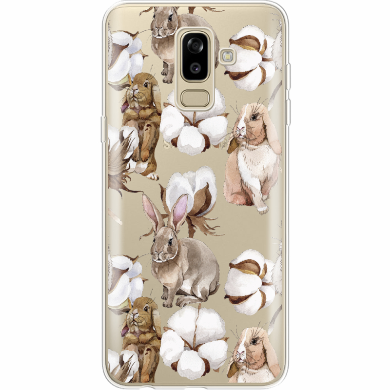 Прозрачный чехол Uprint Samsung J810 Galaxy J8 2018 Cotton and Rabbits