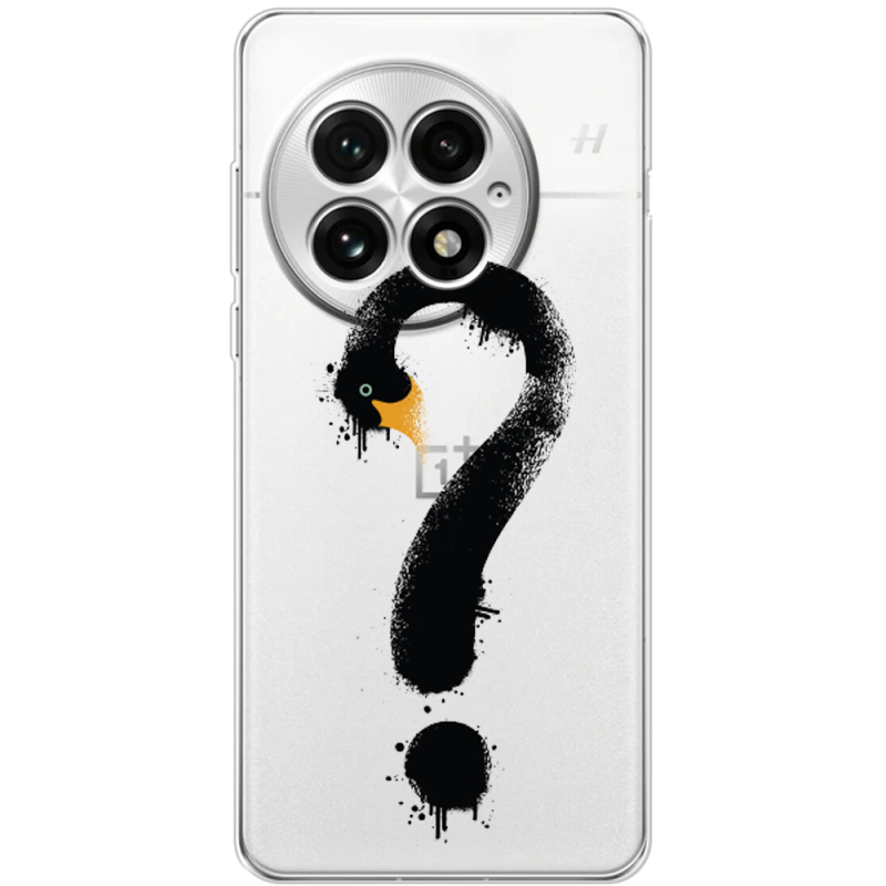 Прозорий чохол BoxFace OnePlus 13 Swan question