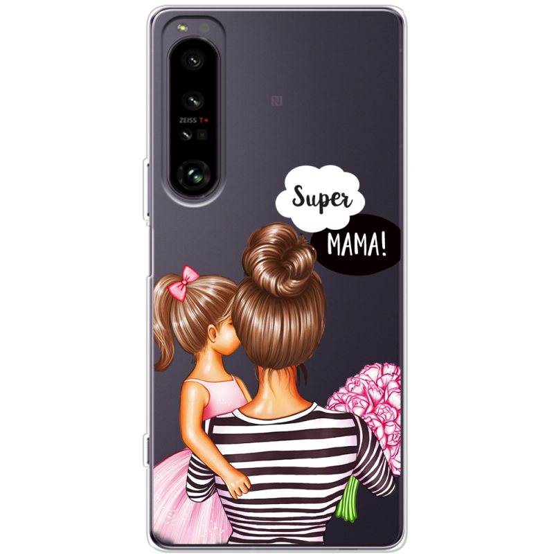 Прозорий чохол BoxFace Sony Xperia 1 IV Super Mama and Daughter