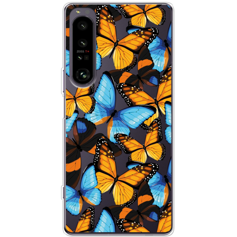 Прозорий чохол BoxFace Sony Xperia 1 IV Butterfly Morpho