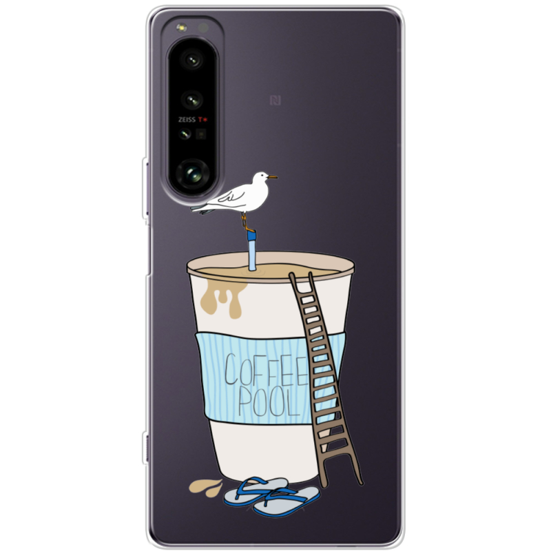 Прозорий чохол BoxFace Sony Xperia 1 IV Segull in Cofee Pool