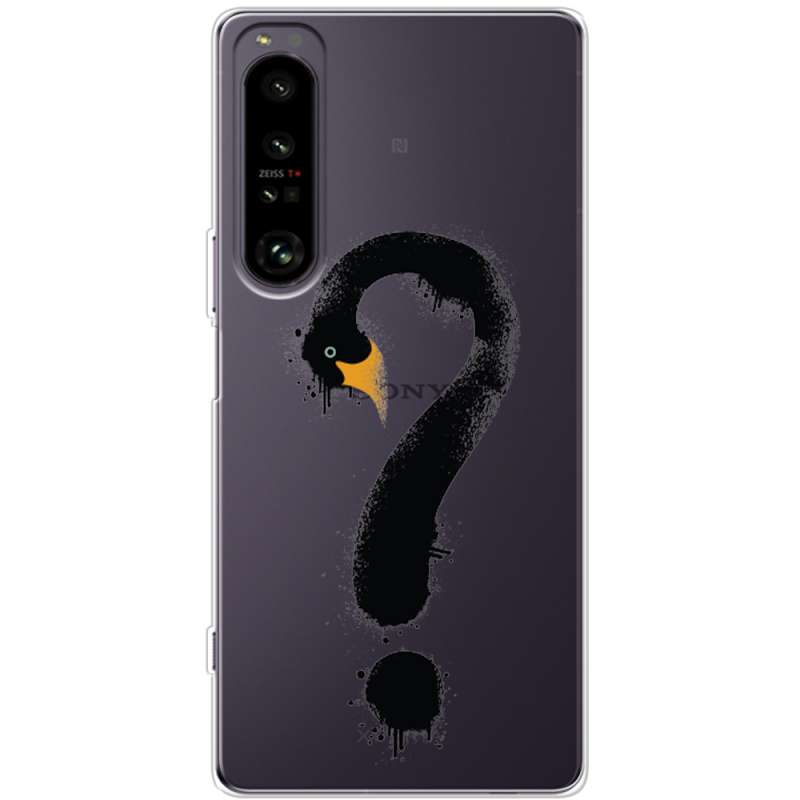 Прозорий чохол BoxFace Sony Xperia 1 IV Swan question