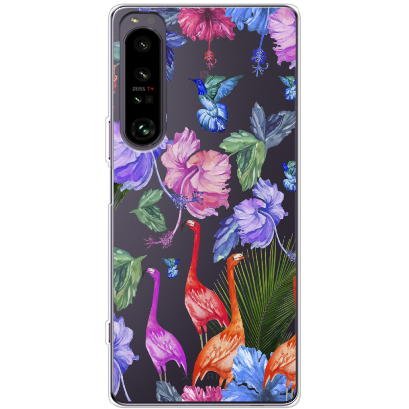 Прозорий чохол BoxFace Sony Xperia 1 IV Flamingo