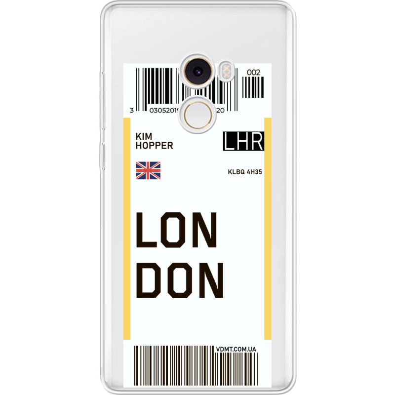 Прозрачный чехол Uprint Xiaomi Mi Mix 2 Ticket London