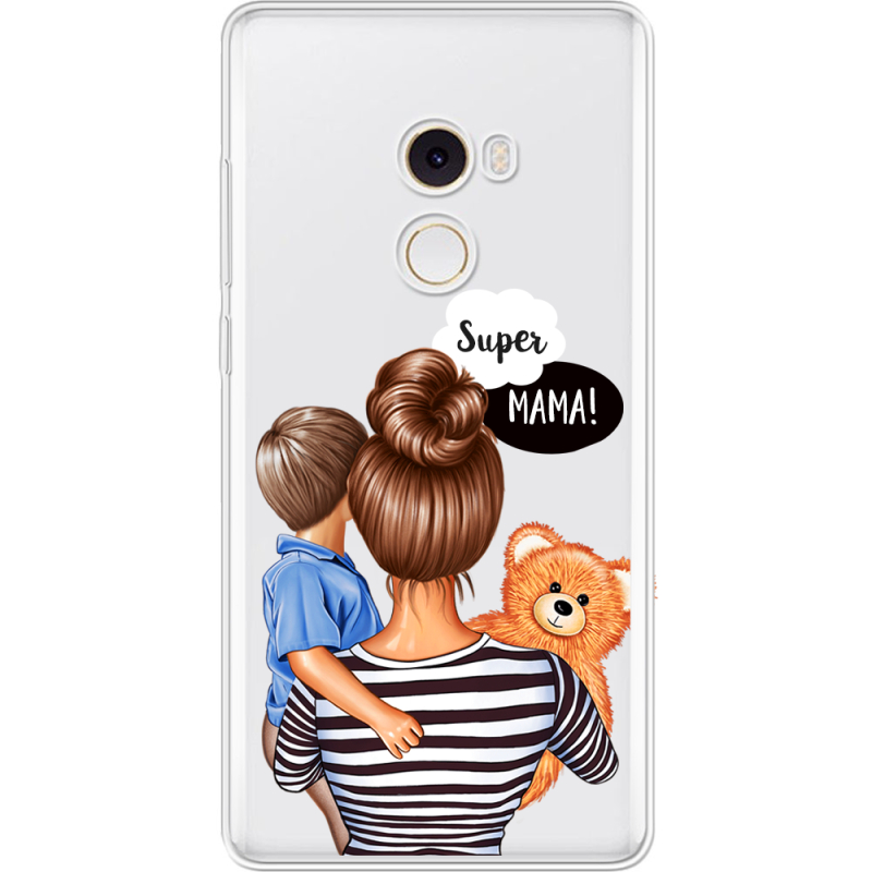 Прозрачный чехол Uprint Xiaomi Mi Mix 2 Super Mama and Son