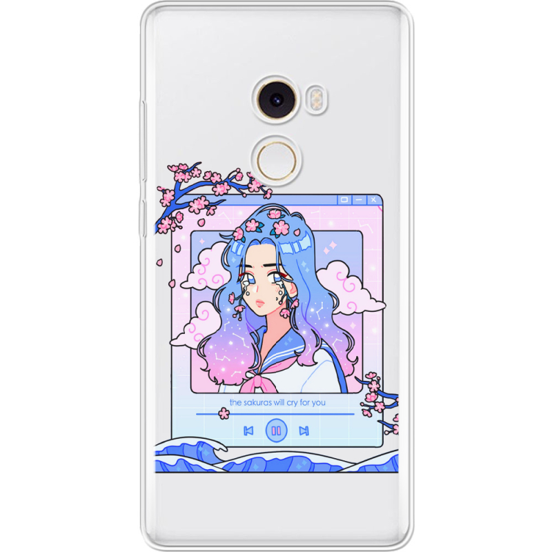 Прозрачный чехол Uprint Xiaomi Mi Mix 2 The Sakuras Will Cry For You