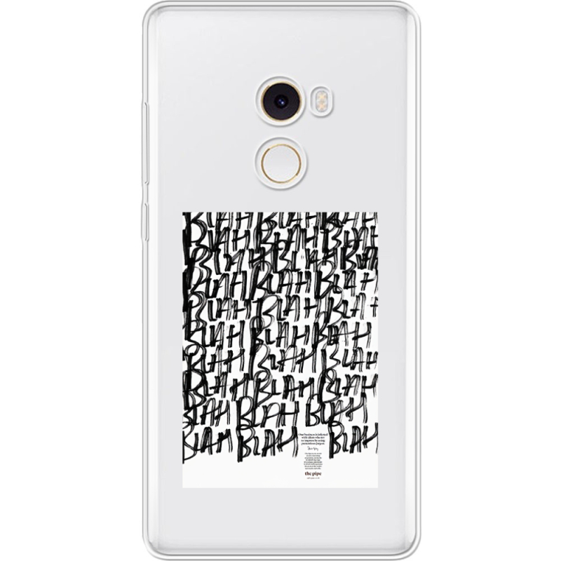 Прозрачный чехол Uprint Xiaomi Mi Mix 2 Blah Blah