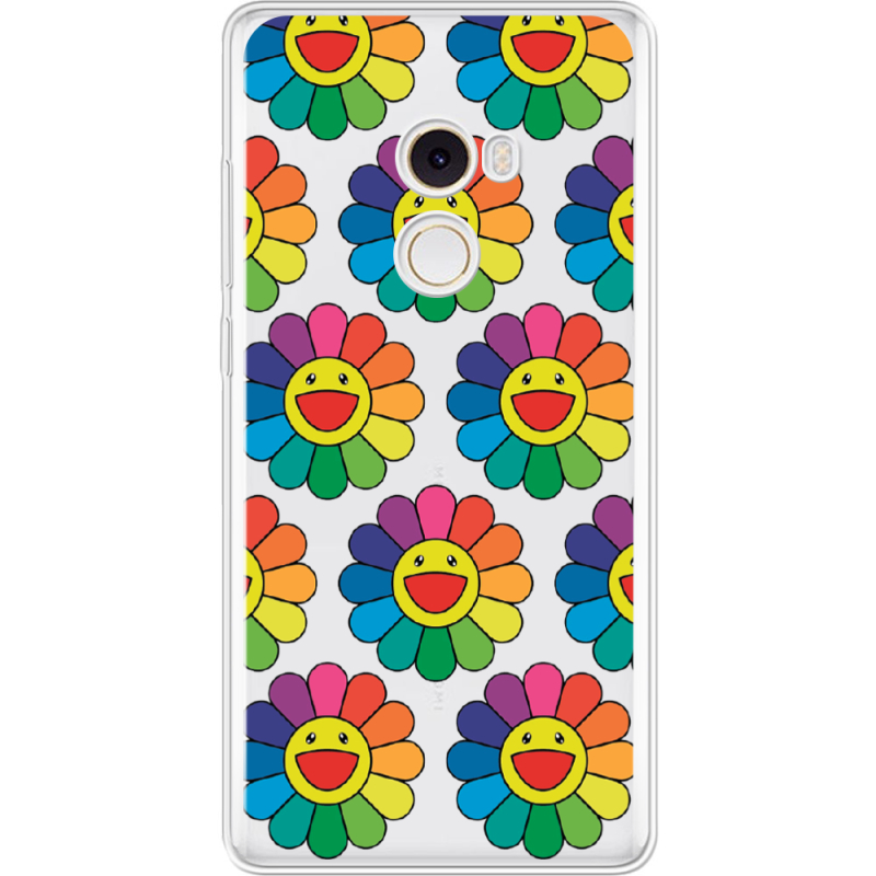 Прозрачный чехол Uprint Xiaomi Mi Mix 2 Hippie Flowers