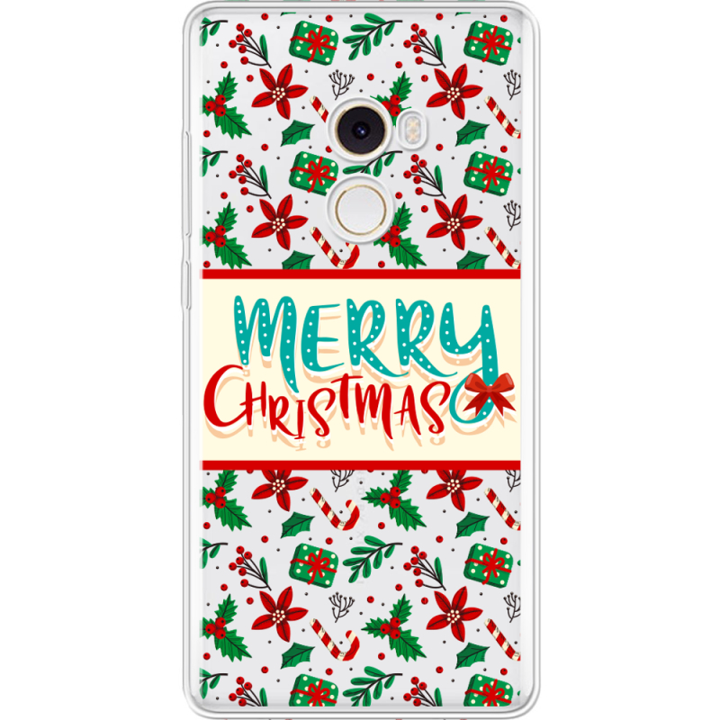 Прозрачный чехол Uprint Xiaomi Mi Mix 2 Vintage Christmas Pattern