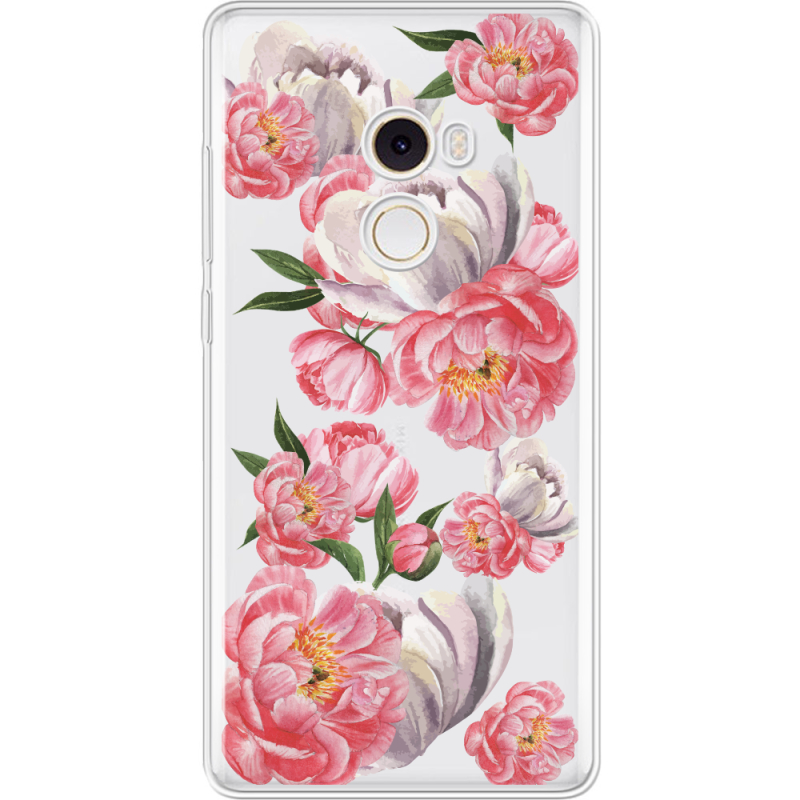 Прозрачный чехол Uprint Xiaomi Mi Mix 2 Peony Watercolor Style