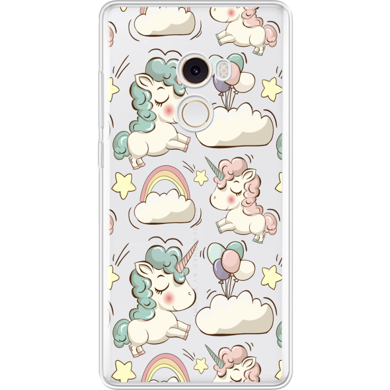 Прозрачный чехол Uprint Xiaomi Mi Mix 2 Unicorns