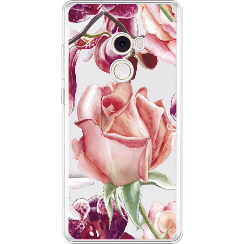 Прозрачный чехол Uprint Xiaomi Mi Mix 2 Rose