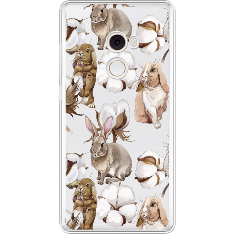 Прозрачный чехол Uprint Xiaomi Mi Mix 2 Cotton and Rabbits