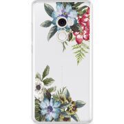 Прозрачный чехол Uprint Xiaomi Mi Mix 2 Floral