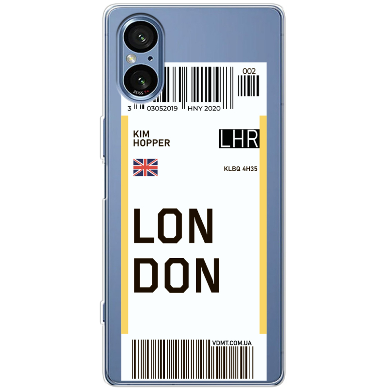 Прозорий чохол BoxFace Sony Xperia 5 V Ticket London